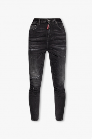 Bershka organic cotton mom jean in black