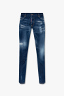 Dsquared2 NAVY BLUE ‘Jennifer Cropped’ jeans