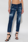 Dsquared2 NAVY BLUE ‘Jennifer Cropped’ jeans