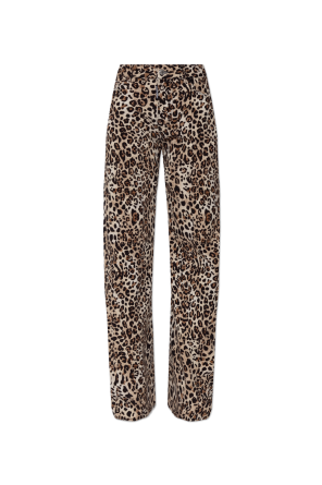 Animal print trousers