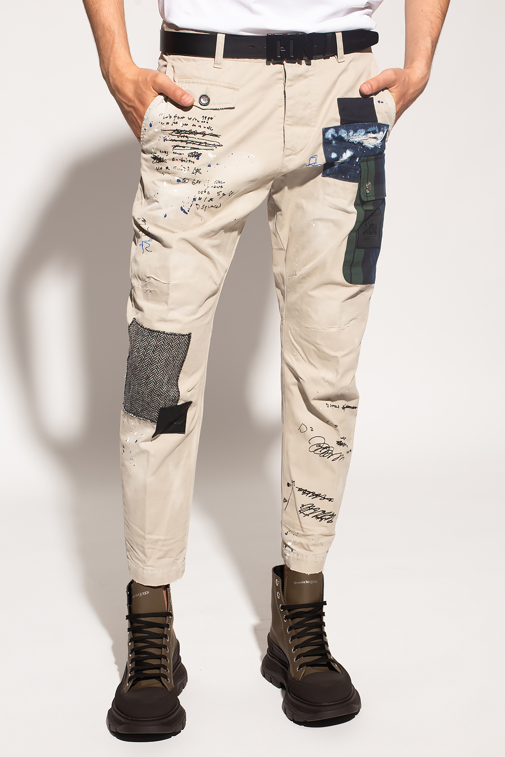 Dsquared2 Paint-splattered trousers