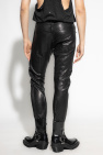 Dsquared2 BLACK Leather trousers