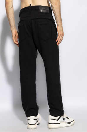 Dsquared2 Sweatpants made of combined materials