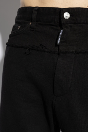 Dsquared2 Sweatpants made of combined materials