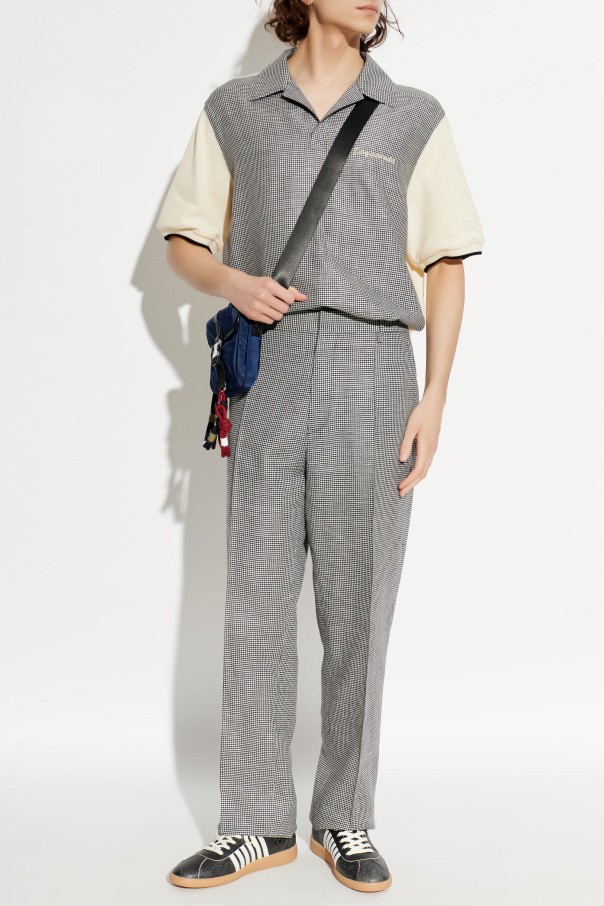 Dsquared2 Wool plaid patterned trousers