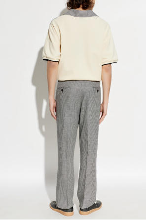 Dsquared2 Wool plaid patterned trousers