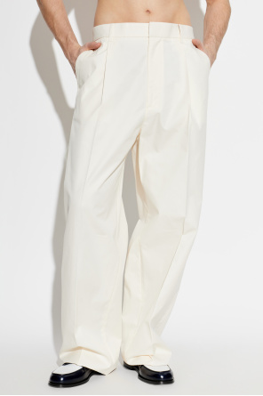Dsquared2 Bawełniane spodnie z szerokimi nogawkami