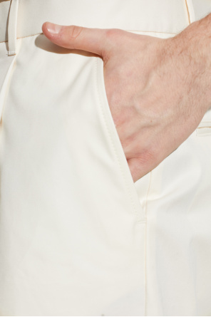 Dsquared2 Bawełniane spodnie z szerokimi nogawkami