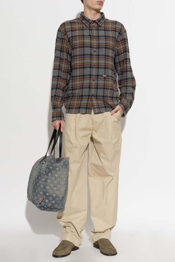 Dsquared2 Spodnie z zakładkami