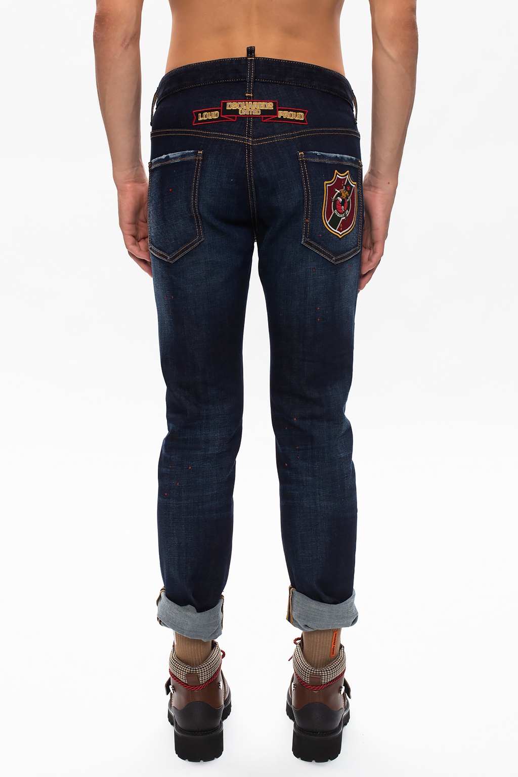 dsquared2 jeans with patches