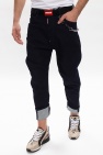 Dsquared2 NAVY BLUE 'Combat Jean' jeans with logo
