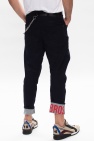 Dsquared2 NAVY BLUE 'Combat Jean' jeans with logo