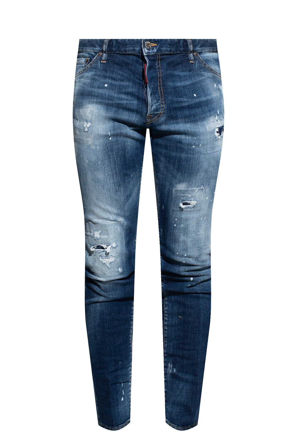 Dsquared2 'Veste Style Blouson Teddy Jean Urban Chic Blue Denim Et Jersey