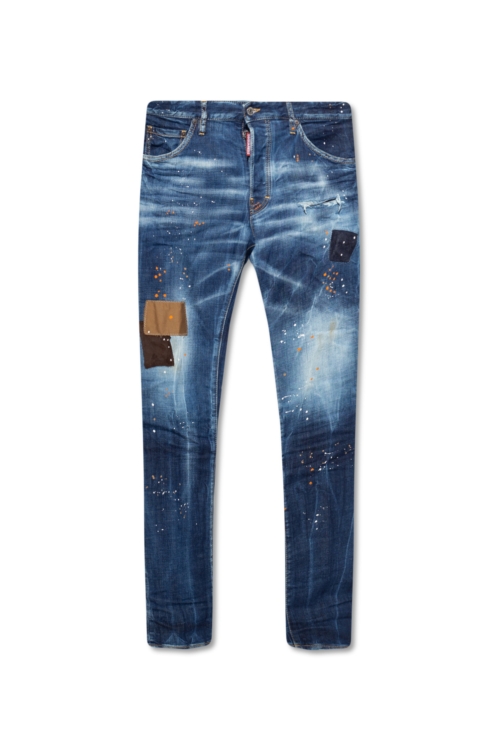 DSquared² Denim Black Knee Patches Wash Cool Guy Jeans in Blue for Men Mens Jeans DSquared² Jeans Save 27% 