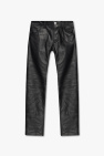 Dsquared2 BLACK Leather trousers