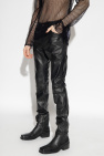 Dsquared2 BLACK Leather trousers