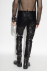 Dsquared2 BLACK Leather trousers