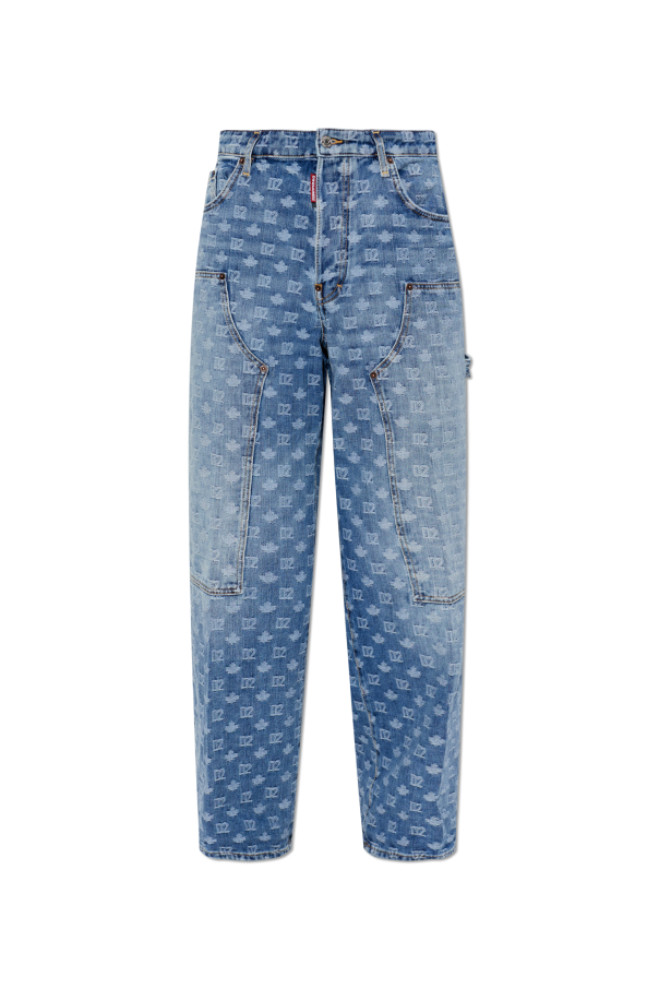 Jeans with monogram od Dsquared2