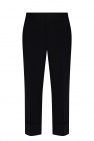 Dsquared2 NAVY BLUE Wool pleat-front trousers