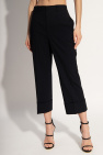 Dsquared2 NAVY BLUE Wool pleat-front trousers