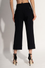 Dsquared2 NAVY BLUE Wool pleat-front trousers