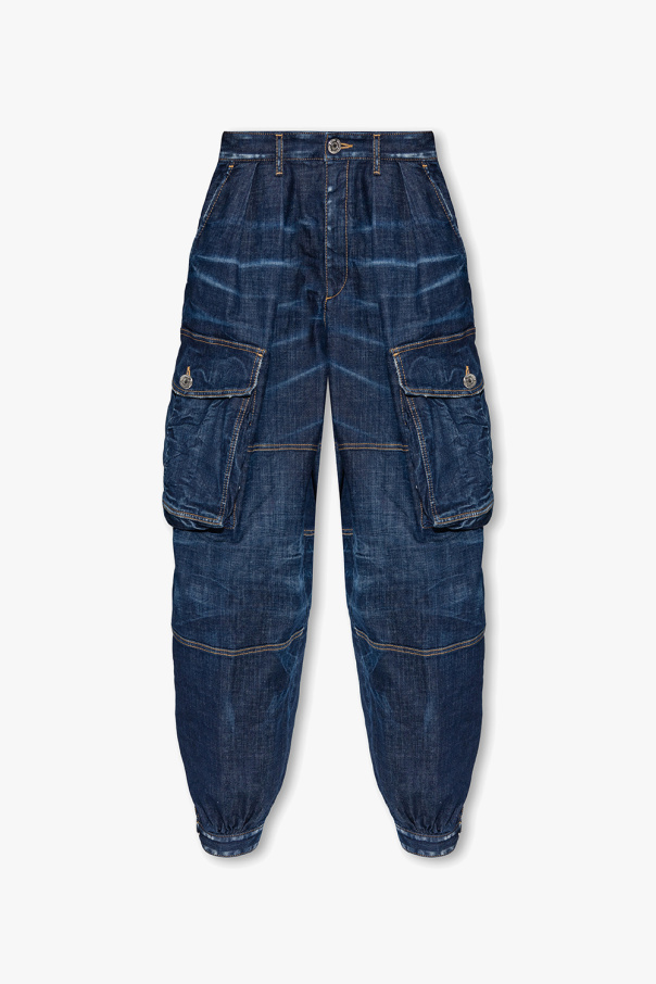 Dsquared2 High-waisted cargo jeans