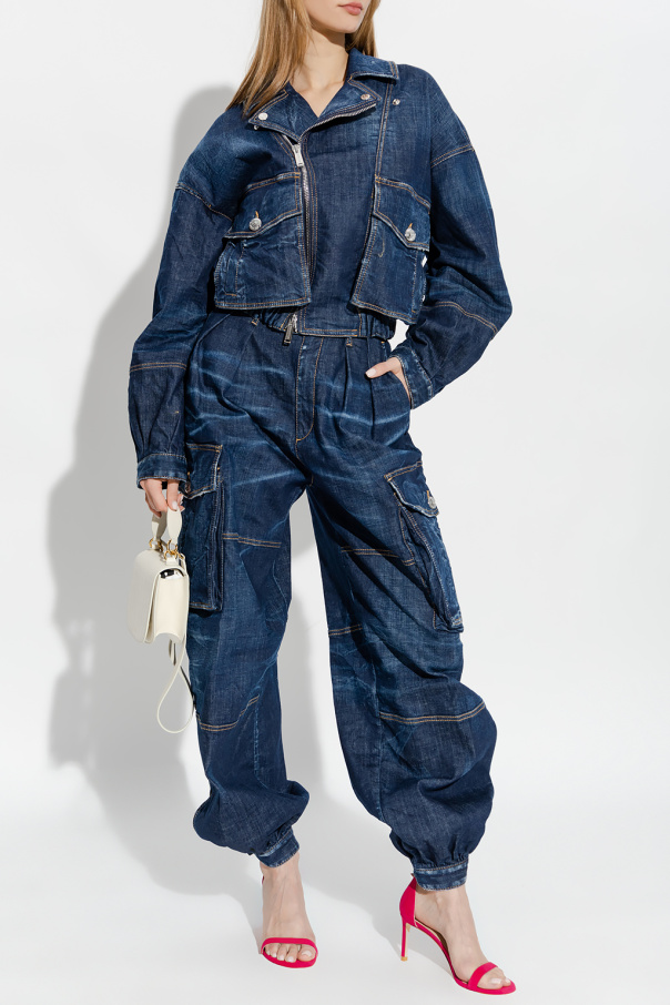 Dsquared2 High-waisted cargo jeans