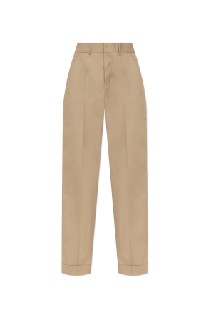 Creased trousers