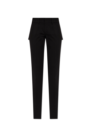 Trousers with slits