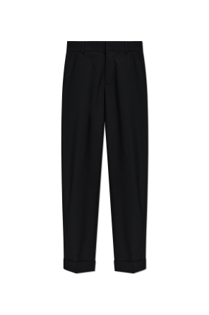 Creased trousers