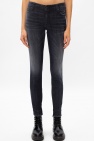 Dsquared2 GREY ‘Twiggy Jean’ jeans with logo