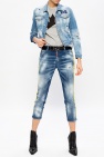 Dsquared2 'Cool Girl Cropped Jean' raw edge jeans
