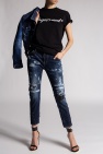 Dsquared2 BLUE ‘Cool Girl Jean’ raw-cut jeans