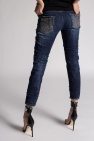 Dsquared2 BLUE ‘Cool Girl Jean’ raw-cut jeans