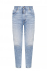 Dsquared2 light blue ‘High Waist Cropped Twiggy’ jeans