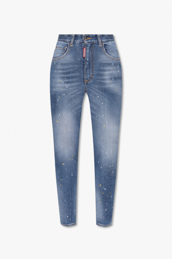 Dsquared2 Jeansy ‘High Waist Cropped Twiggy’
