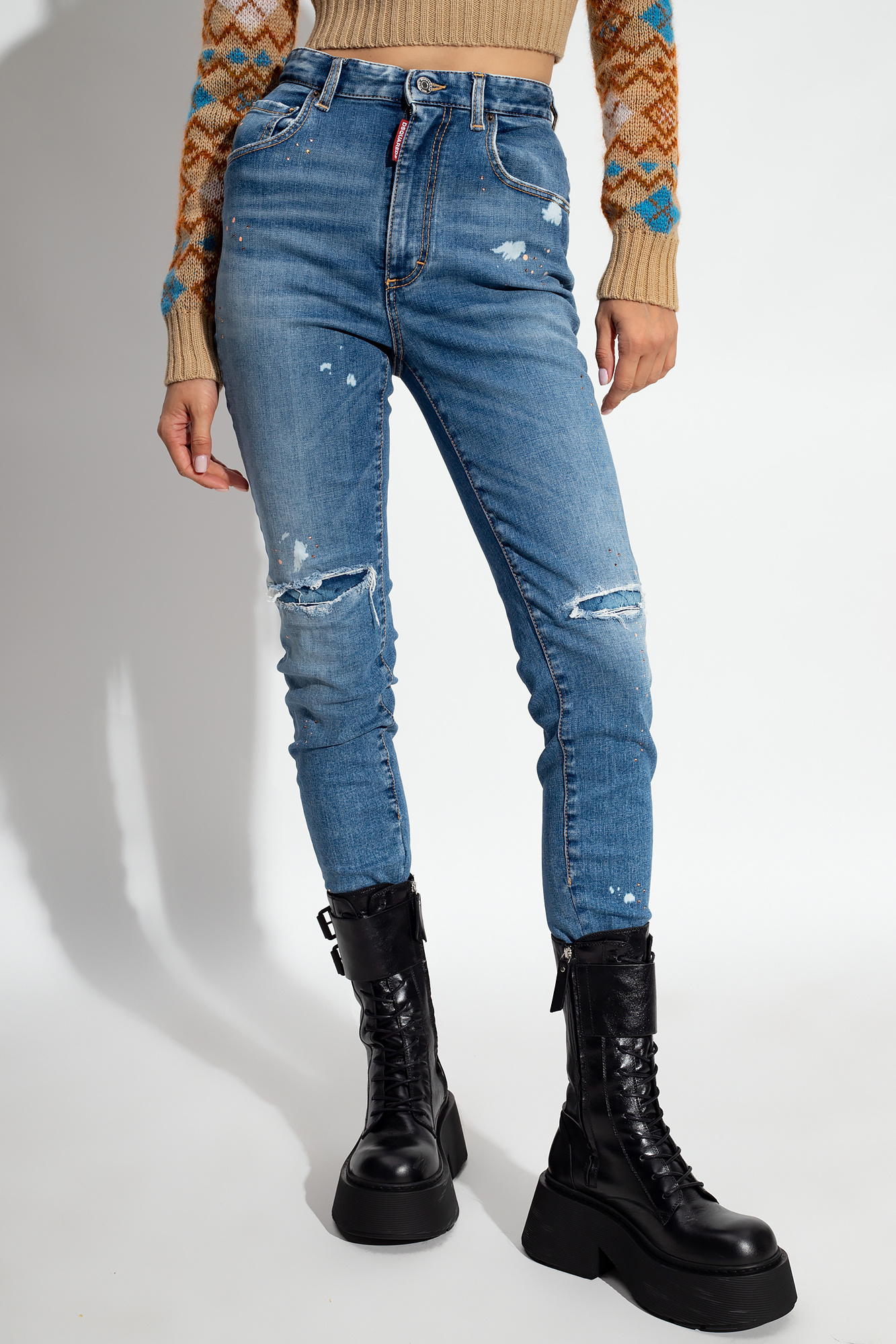 Dsquared2 ‘High Waist Twiggy’ jeans