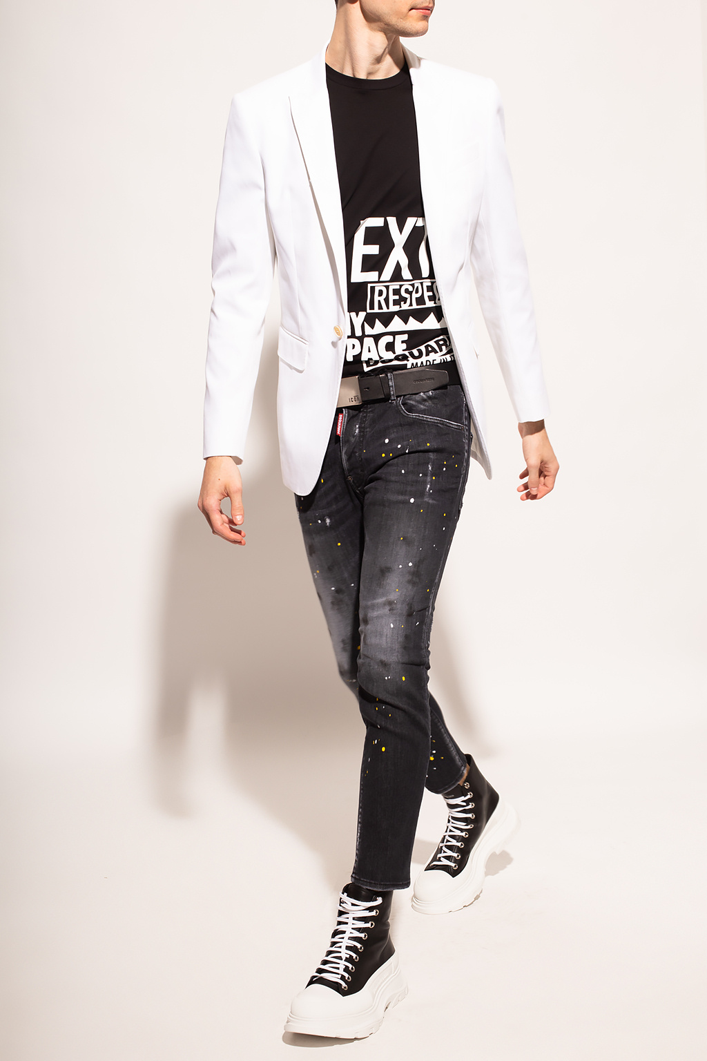 IetpShops | Dkny Kids drawstring-print pants item Men\'s slim fit Dsquared2 | jeans Clothing track Dsquared2 effect faded 