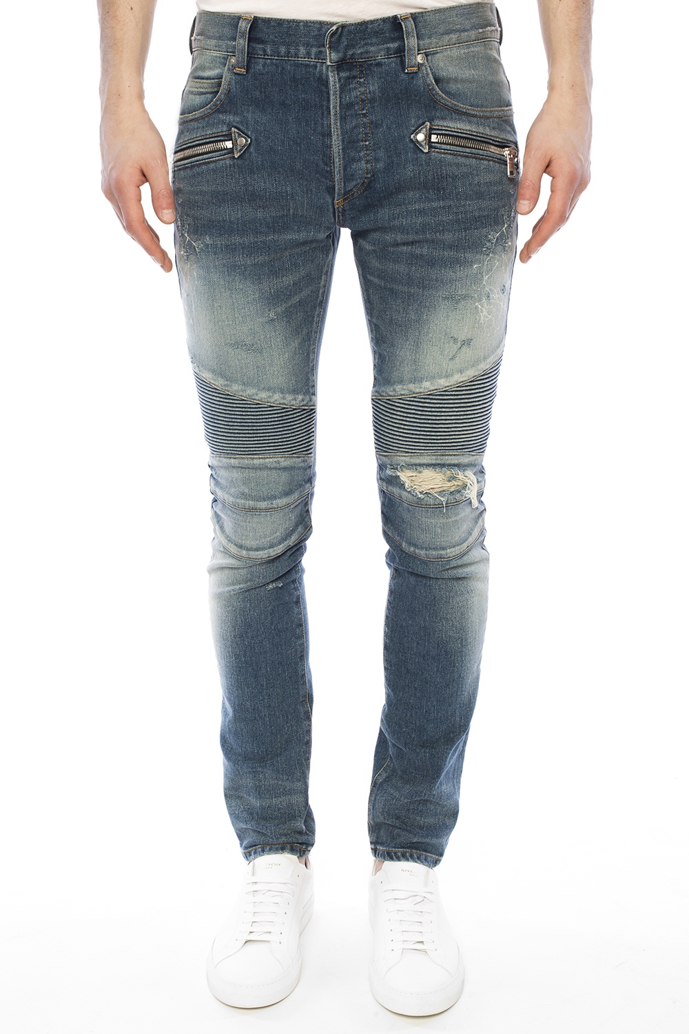 Blue Ripped jeans Balmain - Vitkac GB