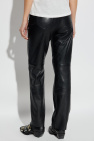 AllSaints BLACK Leather pants Saige