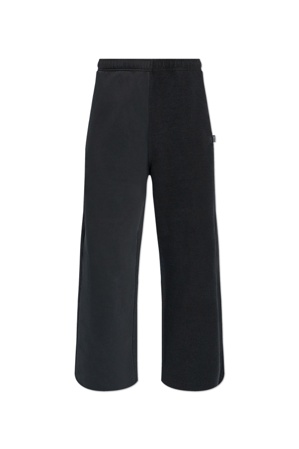 MM6 Maison Margiela Dresowe spodnie z szerokimi nogawkami