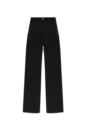Sweatpants with raw-edge hems