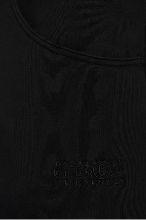 MM6 Maison Margiela Spodnie dresowe z surowo wykończonymi nogawkami