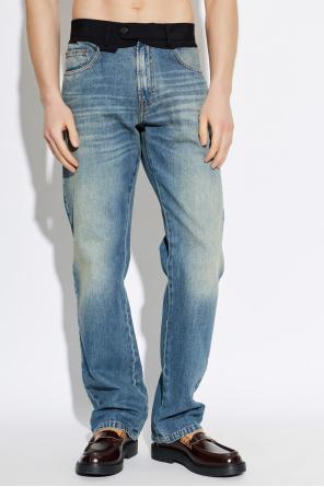 MM6 Maison Margiela Jeansy z efektem `vitage`