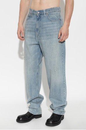 MM6 Maison Margiela Jeansy z efektem vintage