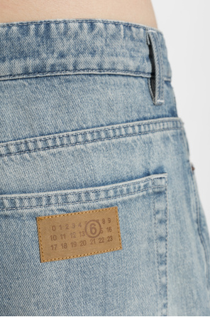 MM6 Maison Margiela Jeansy z efektem vintage