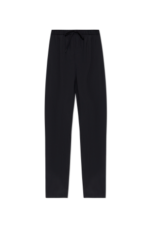Trousers with wool trim