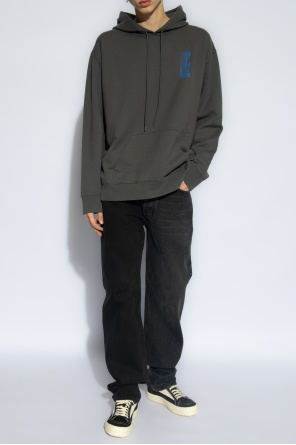 Tommy Hilfiger One Planet Capsule Blå t-shirt i unisex-modell med tryck på ryggen od Aspesi fitted longsleeved shirt