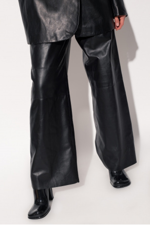 The Mannei ‘Shotts’ leather neutri trousers