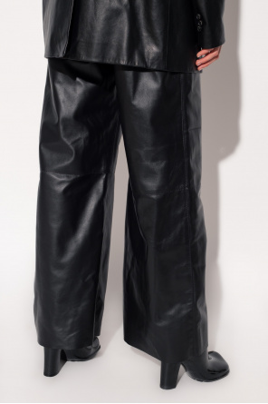 The Mannei ‘Shotts’ leather neutri trousers